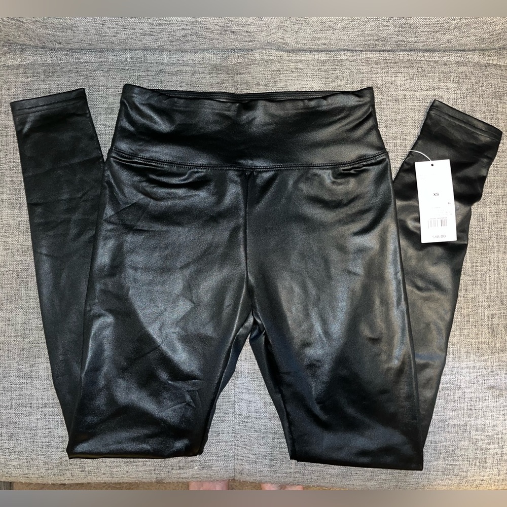 Faux leather leggings